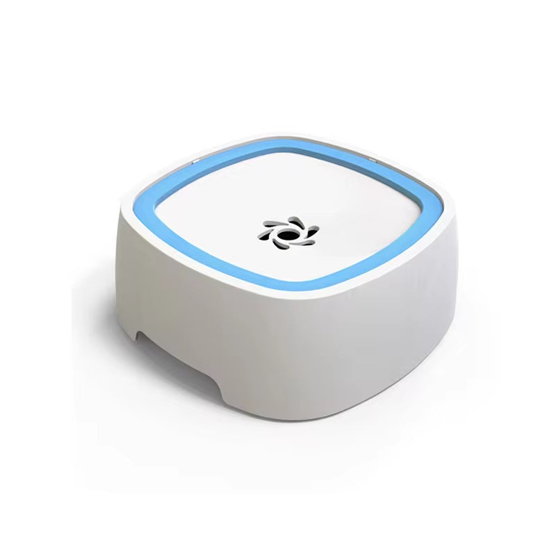 Non-Spill Floating Dog and Cat Water Bowl Dispenser - Anti-Overflow Plastic Design